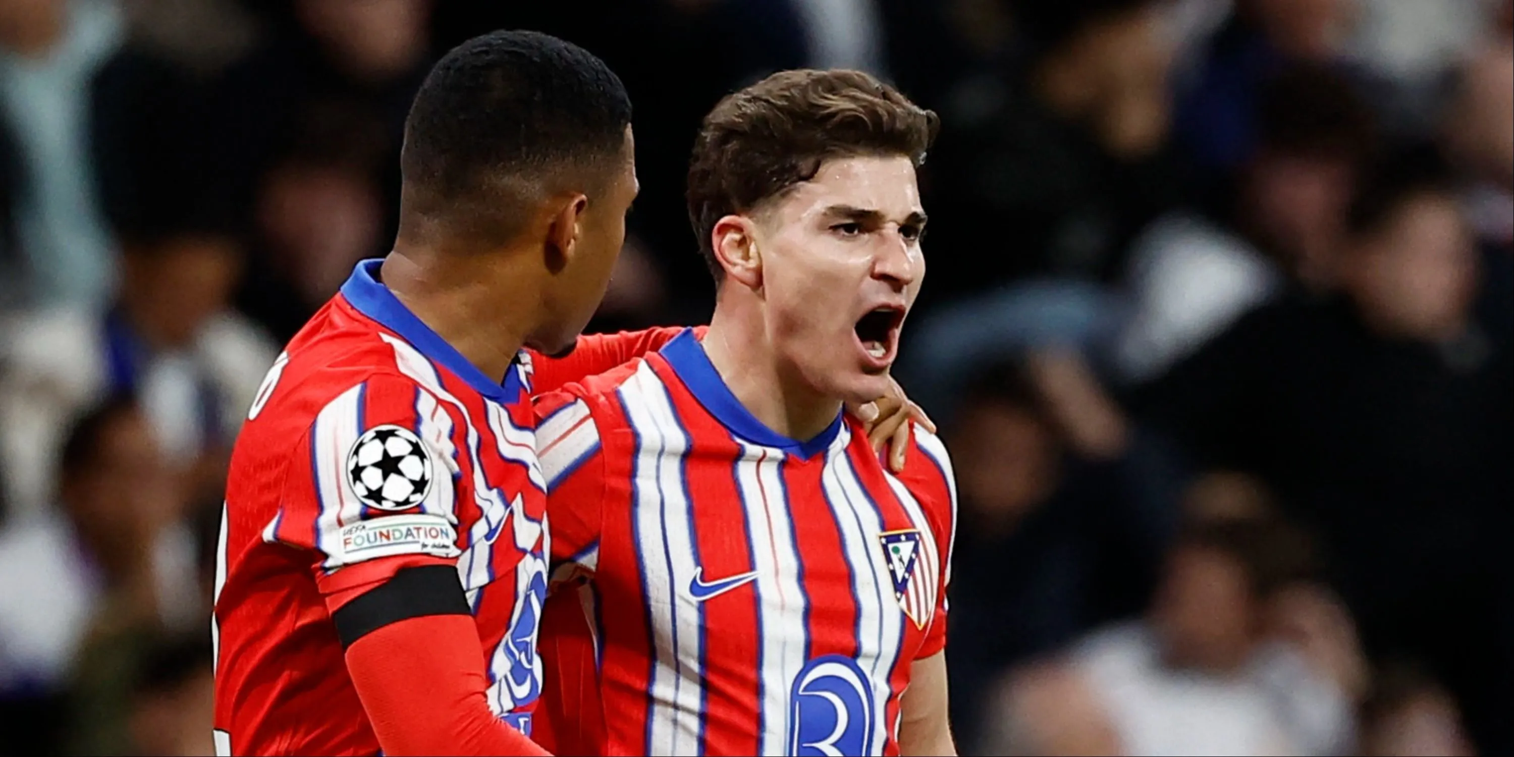 Julian Alvarez thi đấu cho Atletico Madrid