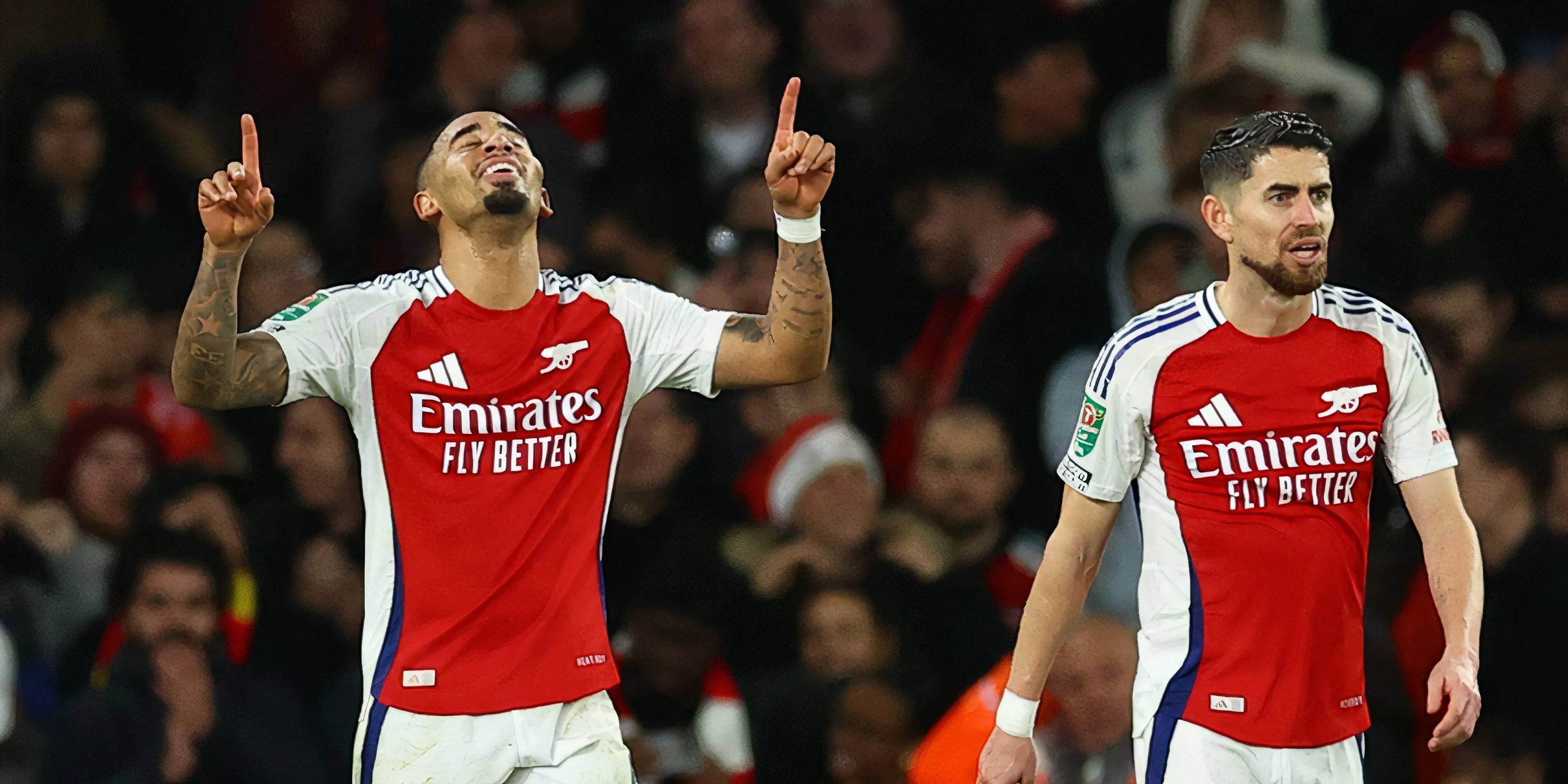 Tiền đạo Gabriel Jesus trong màu áo Arsenal tại Premier League
